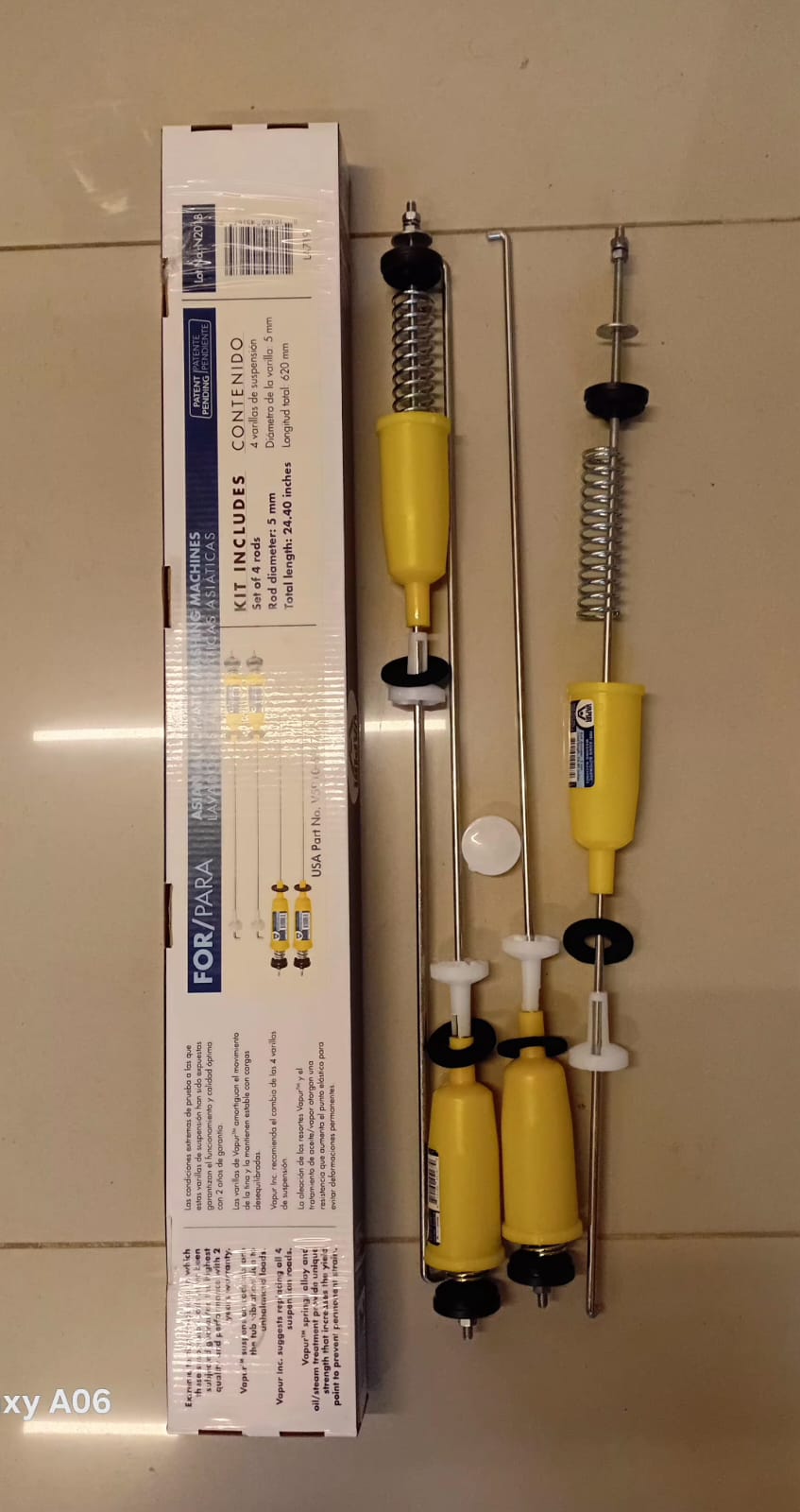 Kit de amortiguadores ajustables de 48 a 62 cm