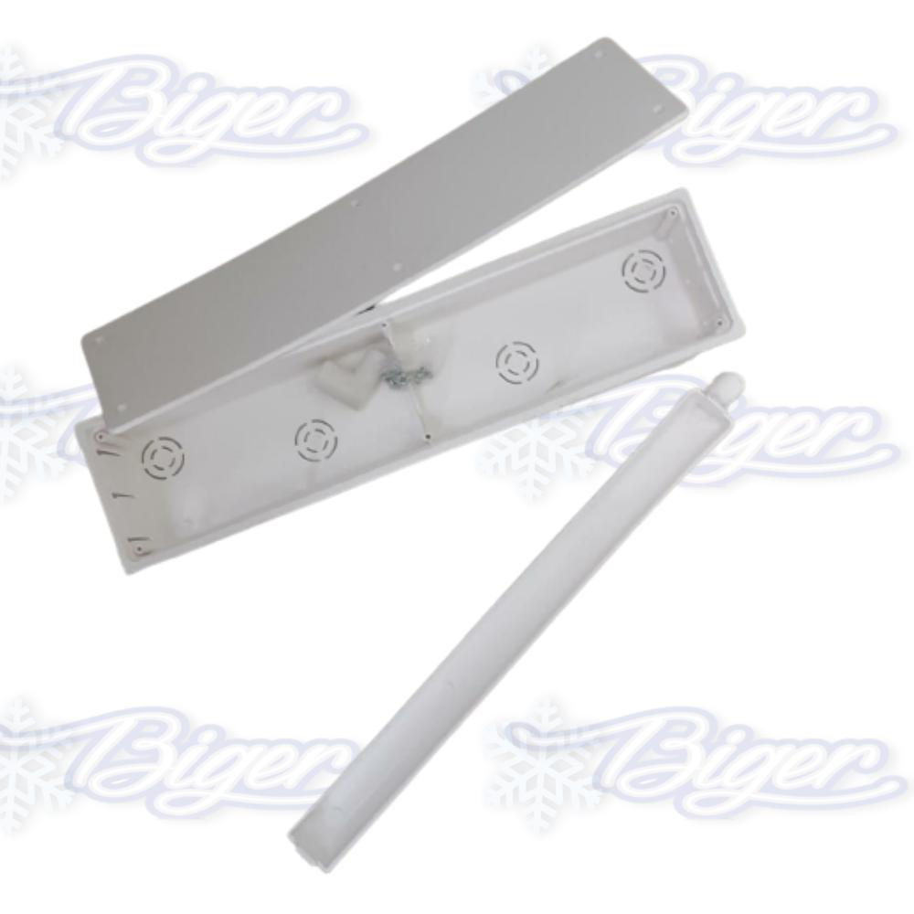 Caja de preinstalación blanca para aire acondicionado (con tapa)