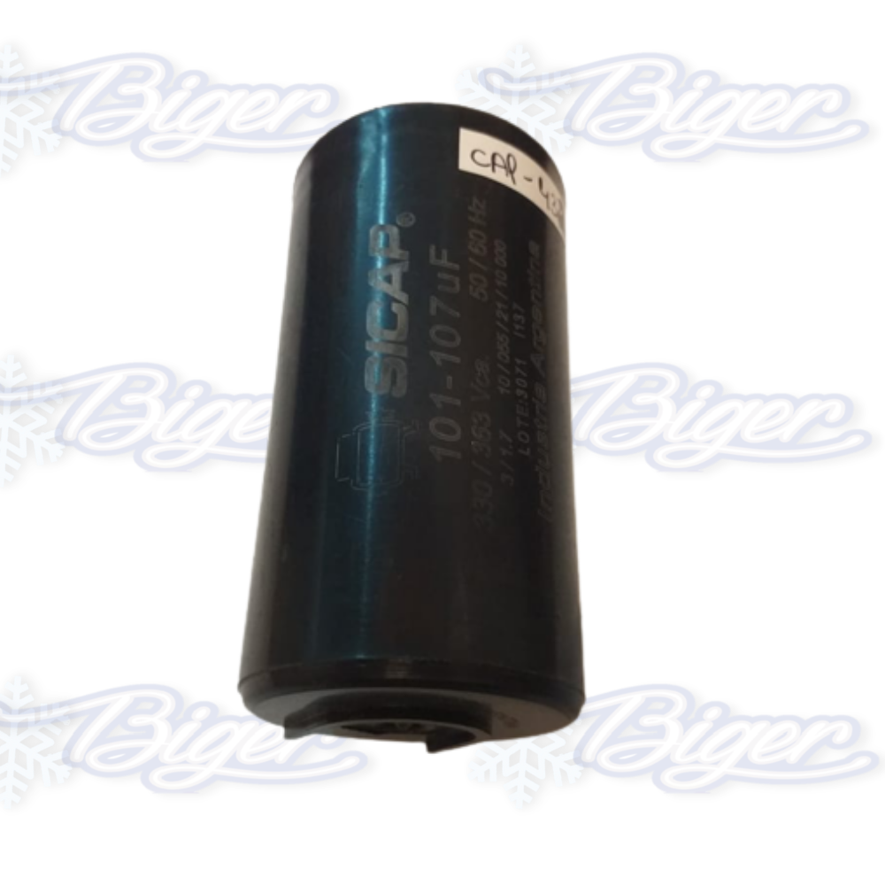 Capacitor electrolítico 101-107mf Sicap