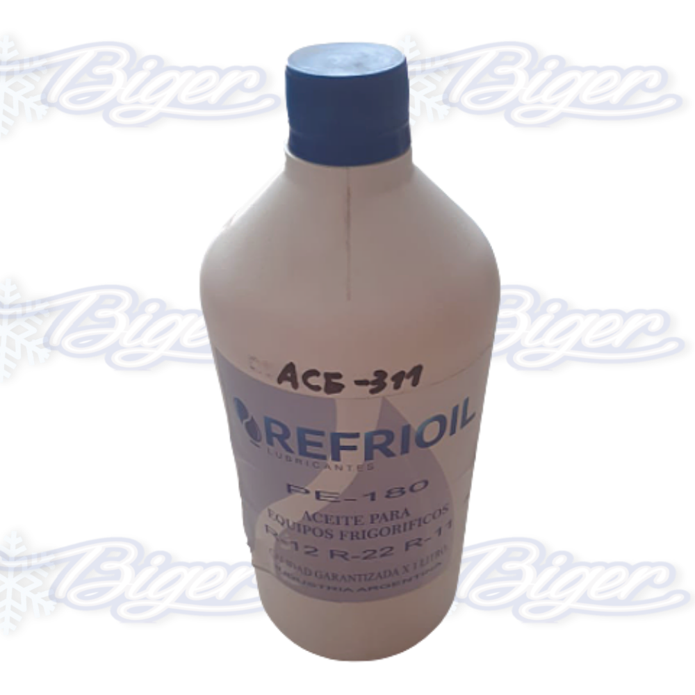 Aceite Refrioil para equipos frigoríficos x1lts (110-180) PE-180 R12/22/11