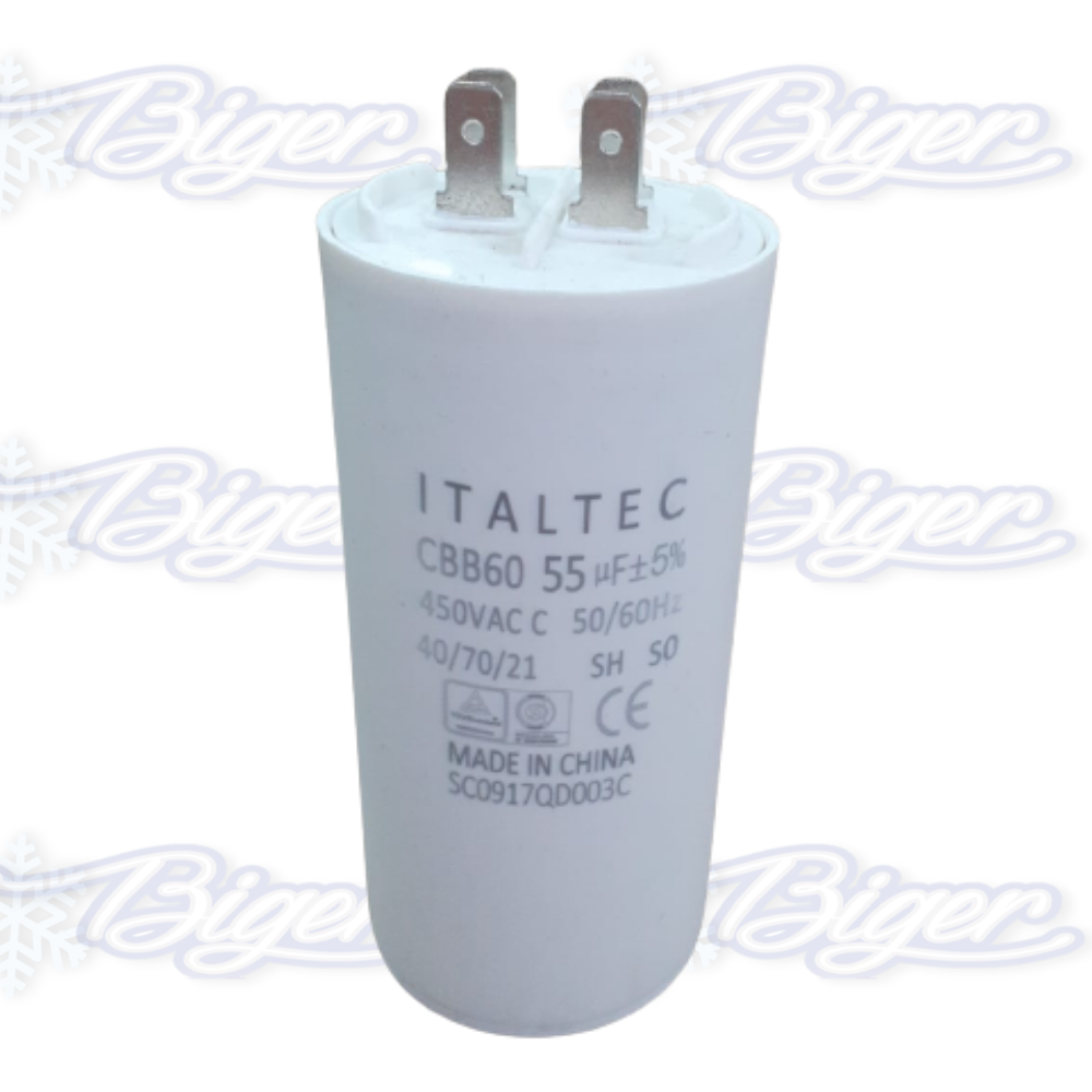 Capacitor de marcha permanente 70 MF 450 V Italtec