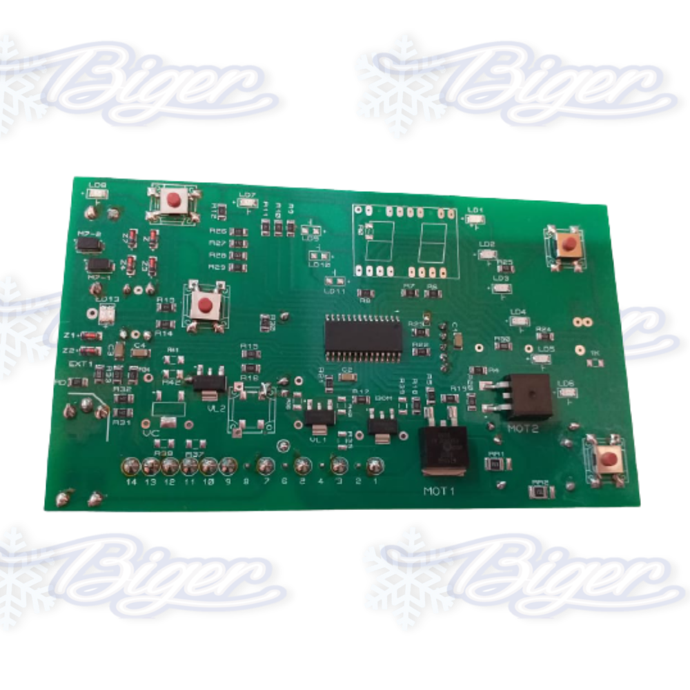 Plaqueta lavarropas Drean Concept Electronic 9 led alta/baja con pin MC Electronic