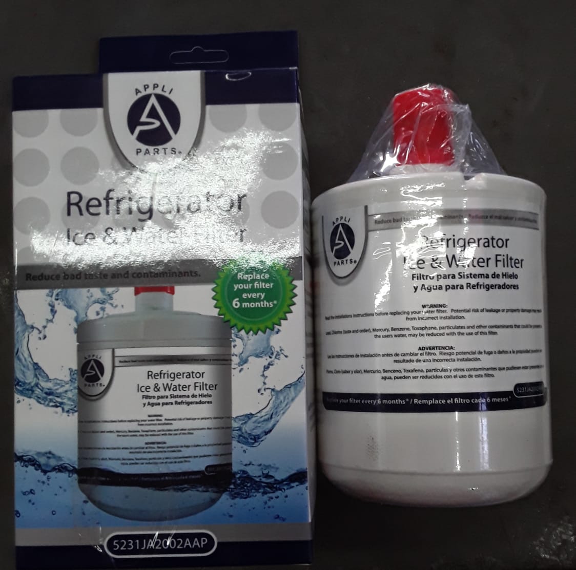 Filtro de agua de heladera LG