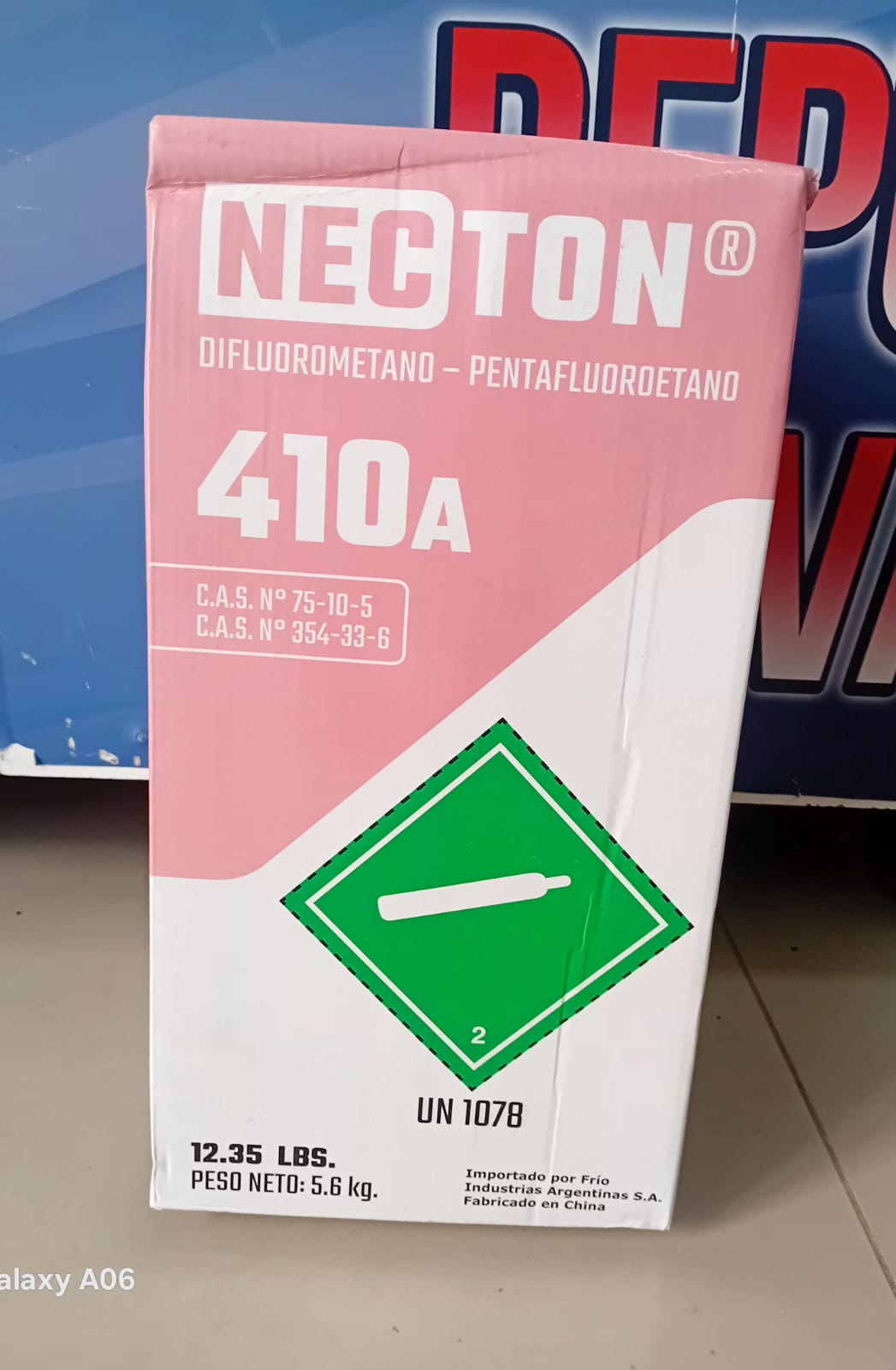 Garrafa de gas NECTON R410 de 5.6 kg