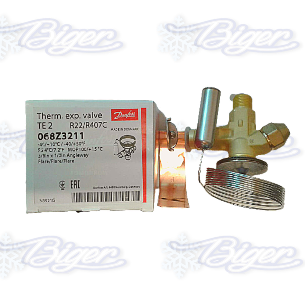 Válvula termostática Danfoss TEX2-R22-MOP 068Z321