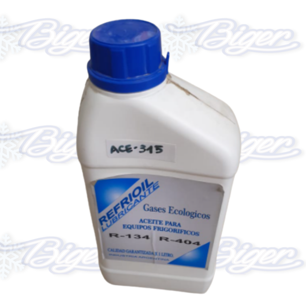 Aceite para equipos frigoríficos (R134-404A) x1lts