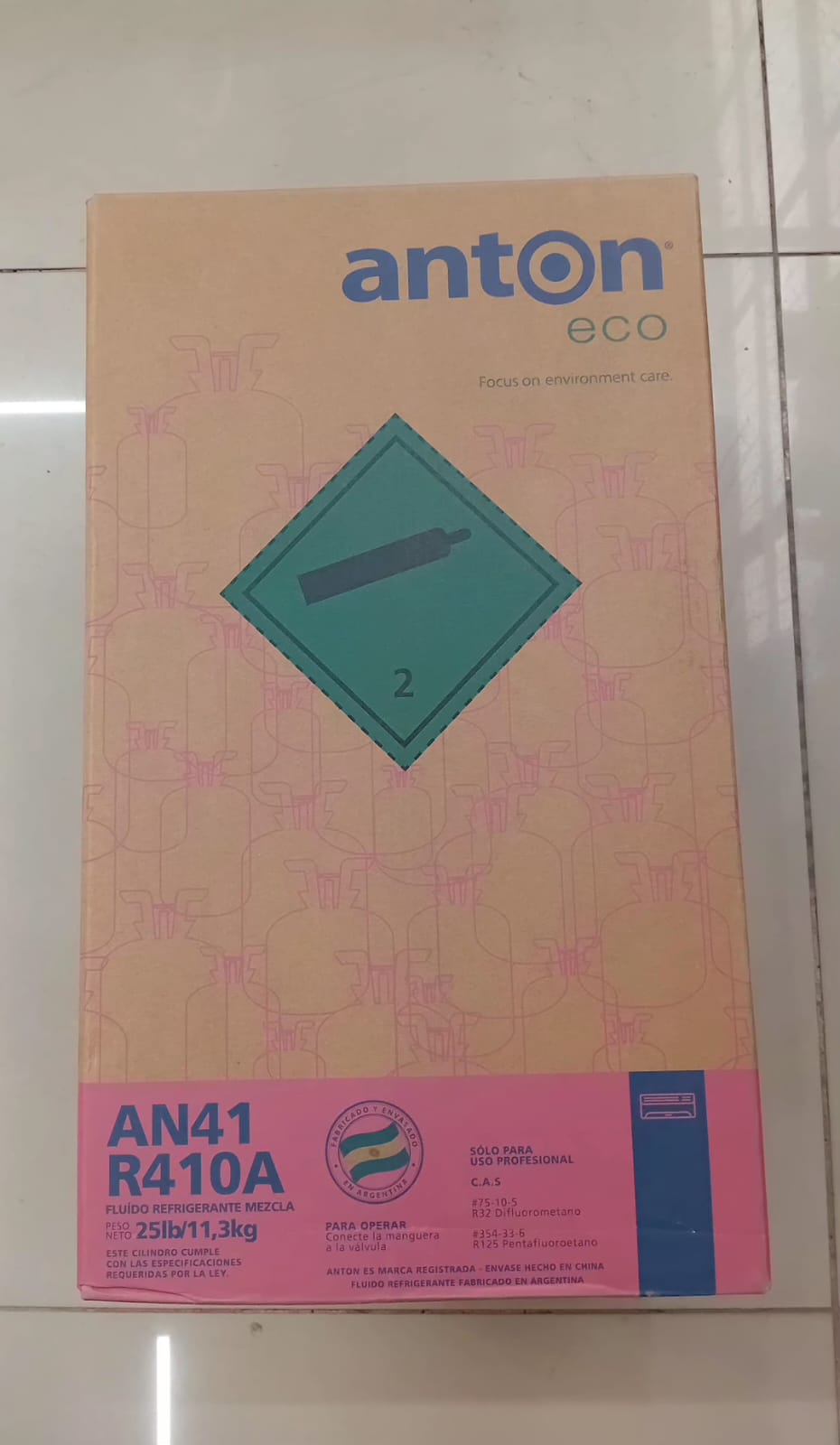 Garrafa gas R410A Anton 11.5 kg