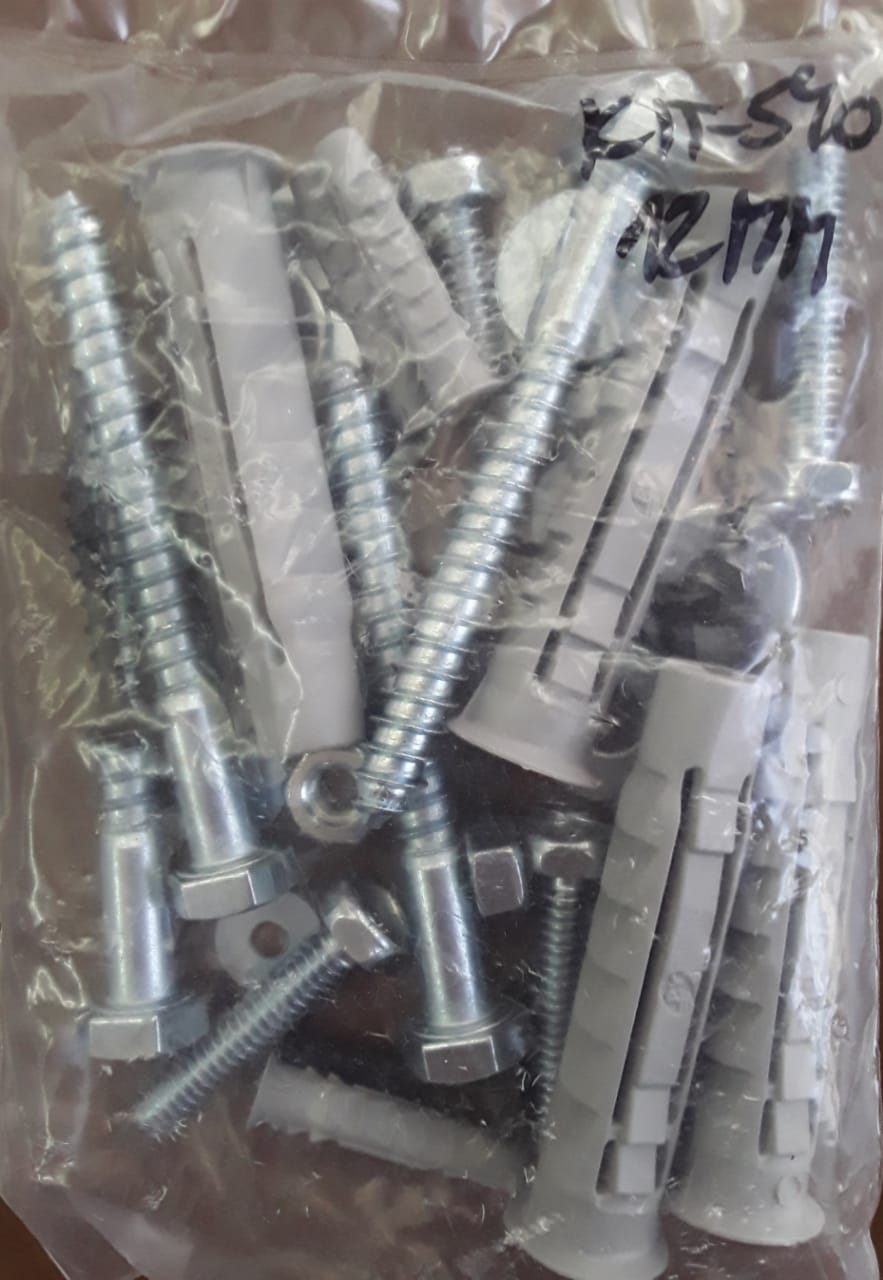 Kit tornillos/tarugo 12 mm hueco para aire acondicionado