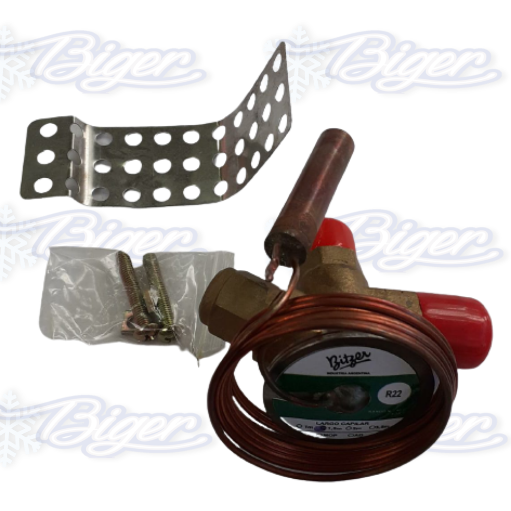 Válvula de expansión termostática BZ-X R22 / R 407 capilar 1,50m Bitzer
