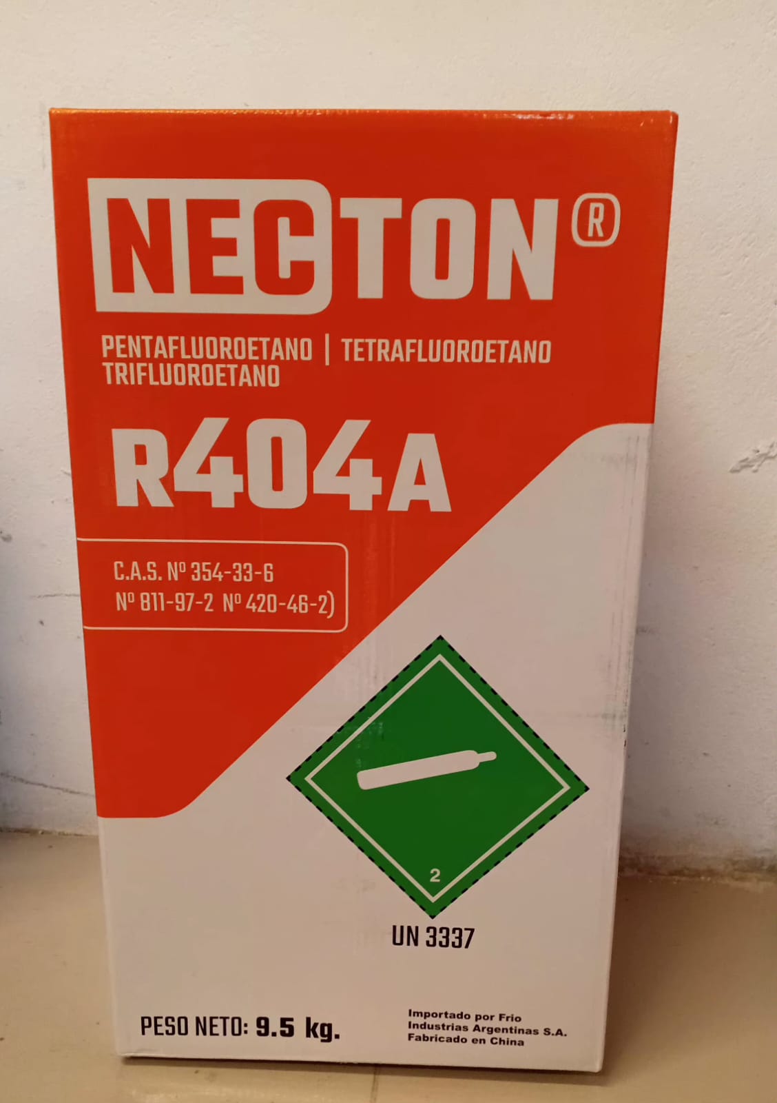 Garrafa de gas R404 de 9.5 kg