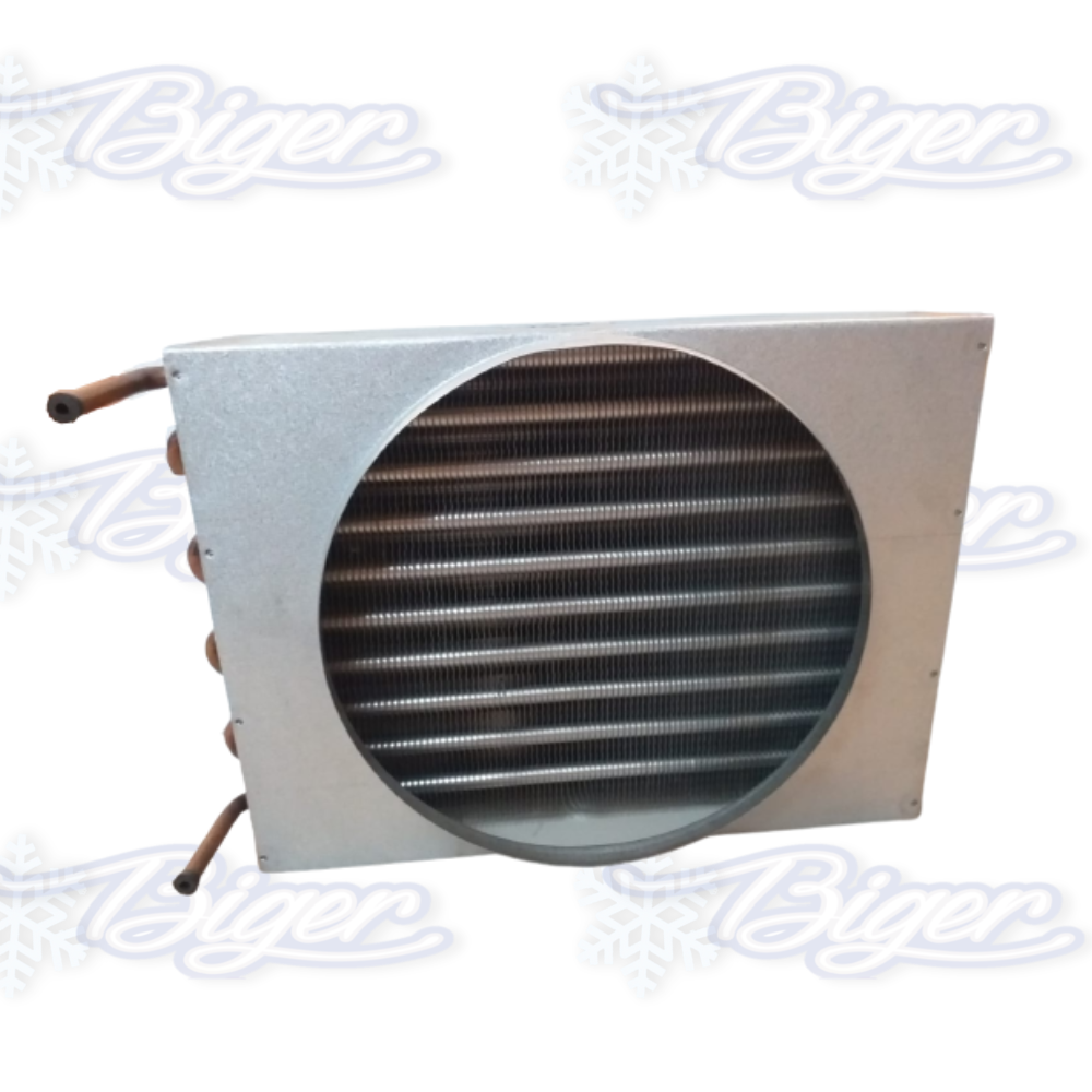 Condensador 1/2HP L 370Ax270Hx100L sin ventilador Ø 250