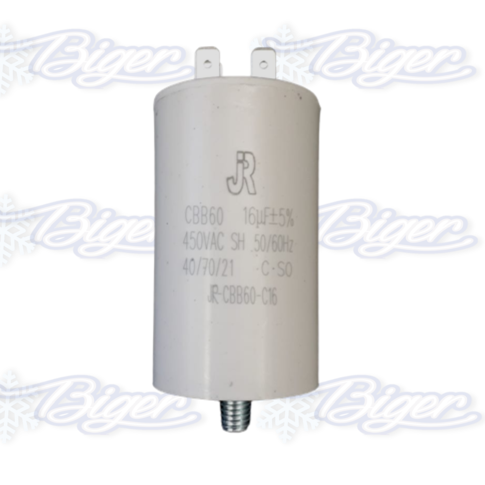 Capacitor de marcha permanente 16mf 450V BlueStar con tornillo/sin tornillo / EAGLE