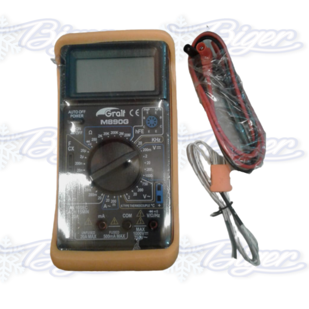 Multímetro digital M-890G (mide temperatura)