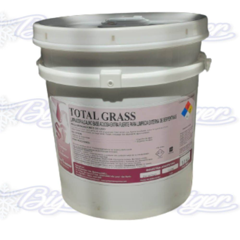 Desengrasante alcalino fuerte Total Grass (balde x 10kg)
