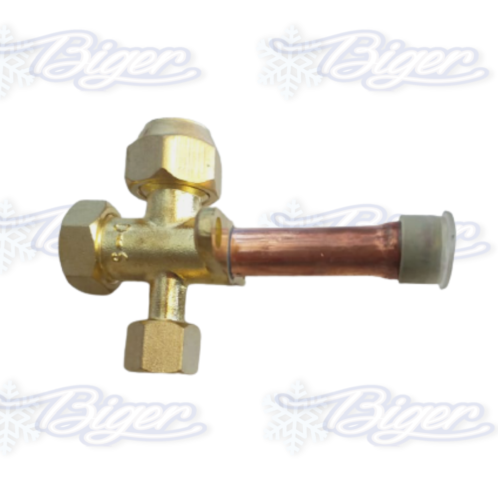 Válvula de servicio split 1/2 R22 (recta) / robinete