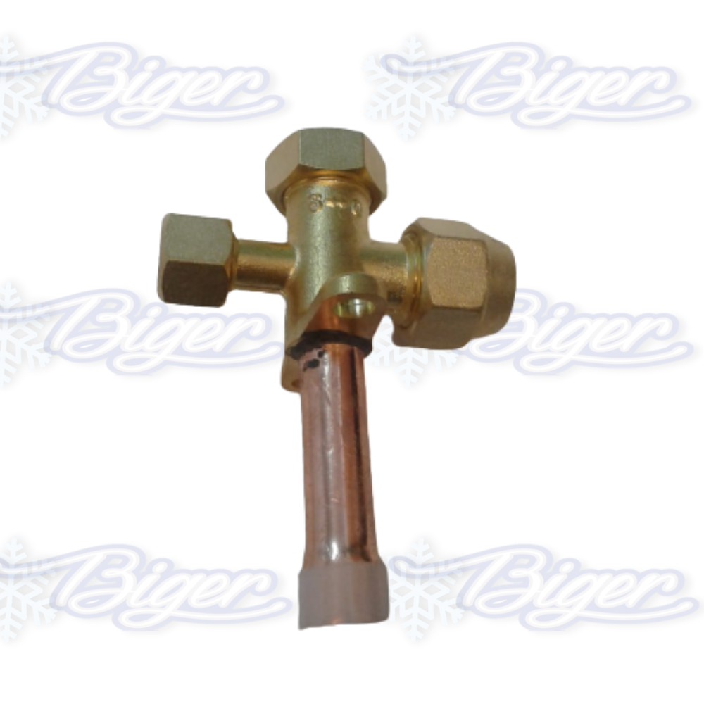 Válvula de servicio split 1/2 R410 recta / robinete
