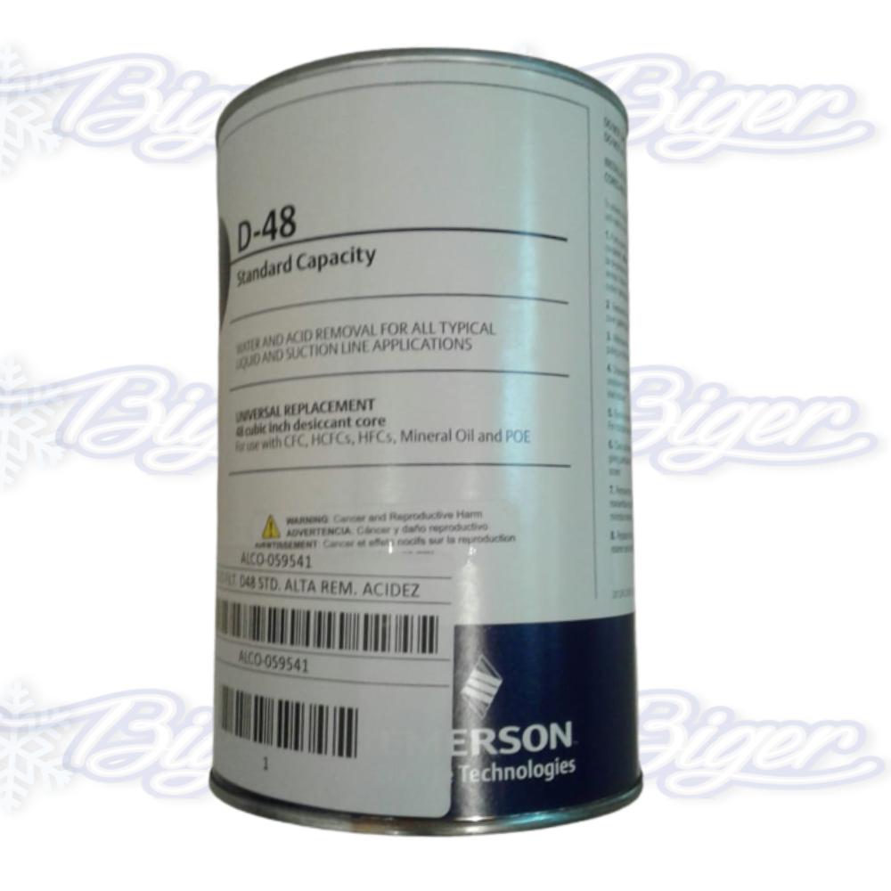 Núcleo Filtro Emerson D48 STD alta remoción de acidez