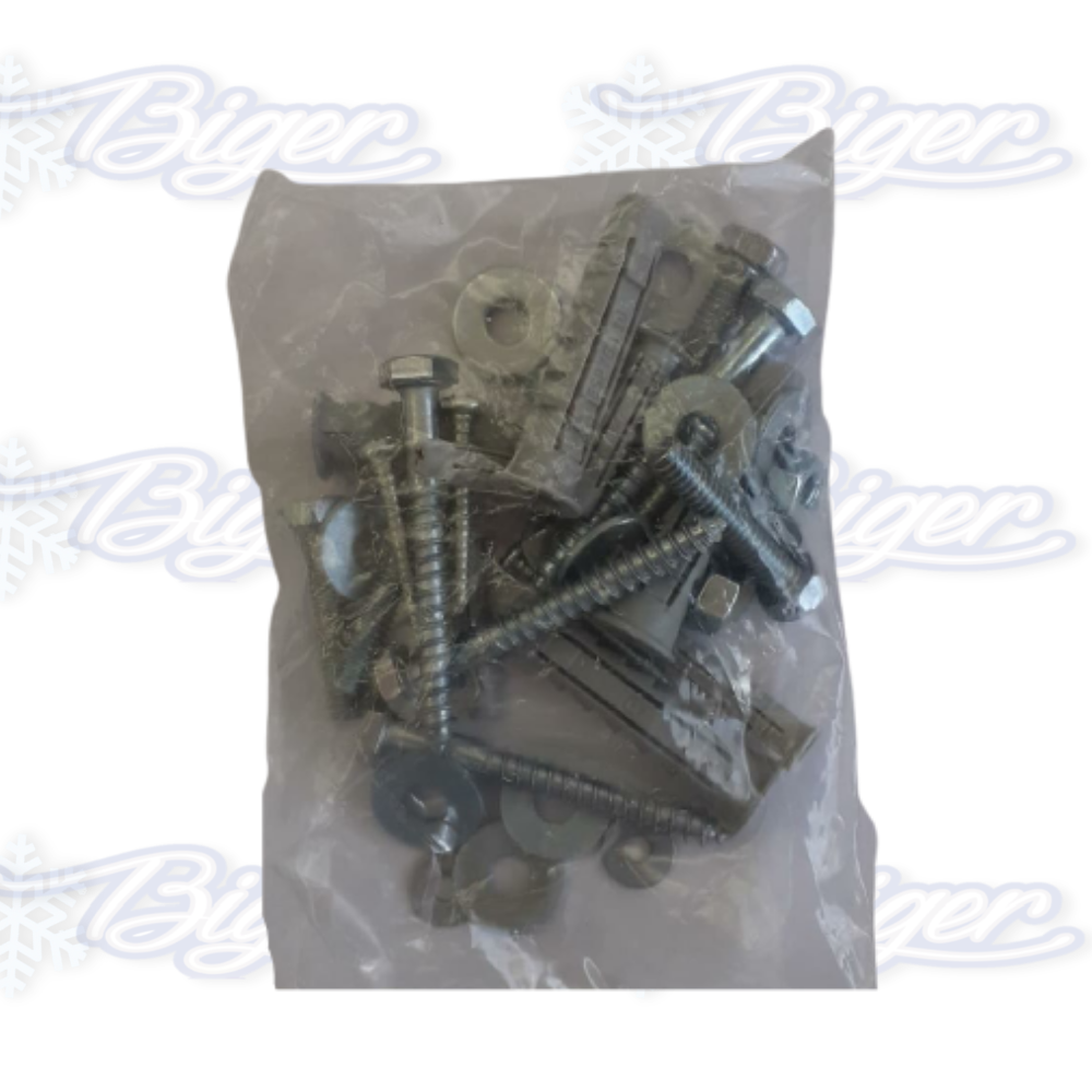 Kit de tornillos/tarugos hueco 10 mm para aire acondicionado
