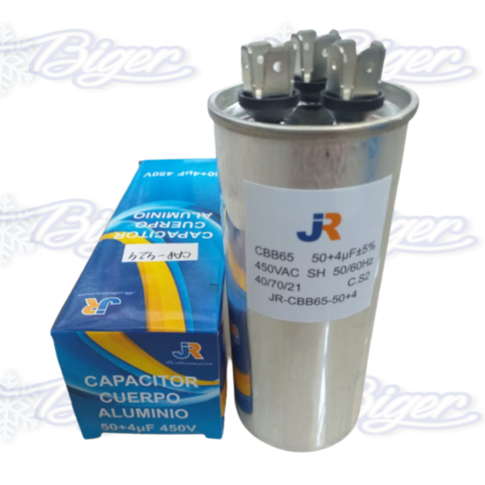 Capacitor de marcha permanente 45MF 450V JR aluminio